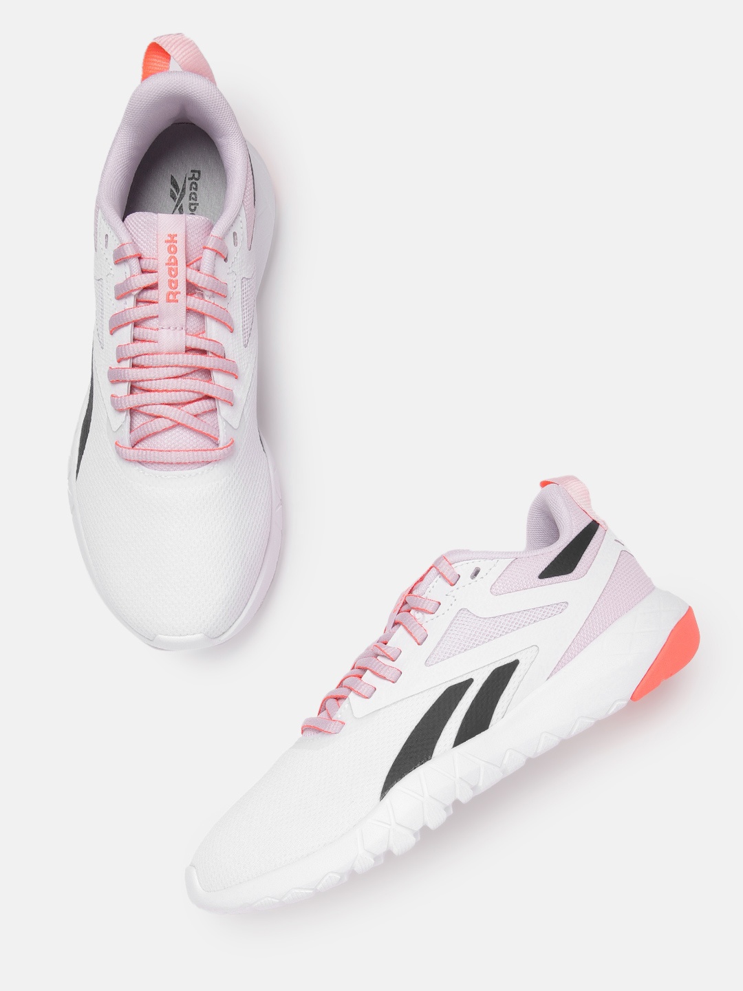 

Reebok Women Woven Design Flexagon Force 4 Training or Gym Shoes, White