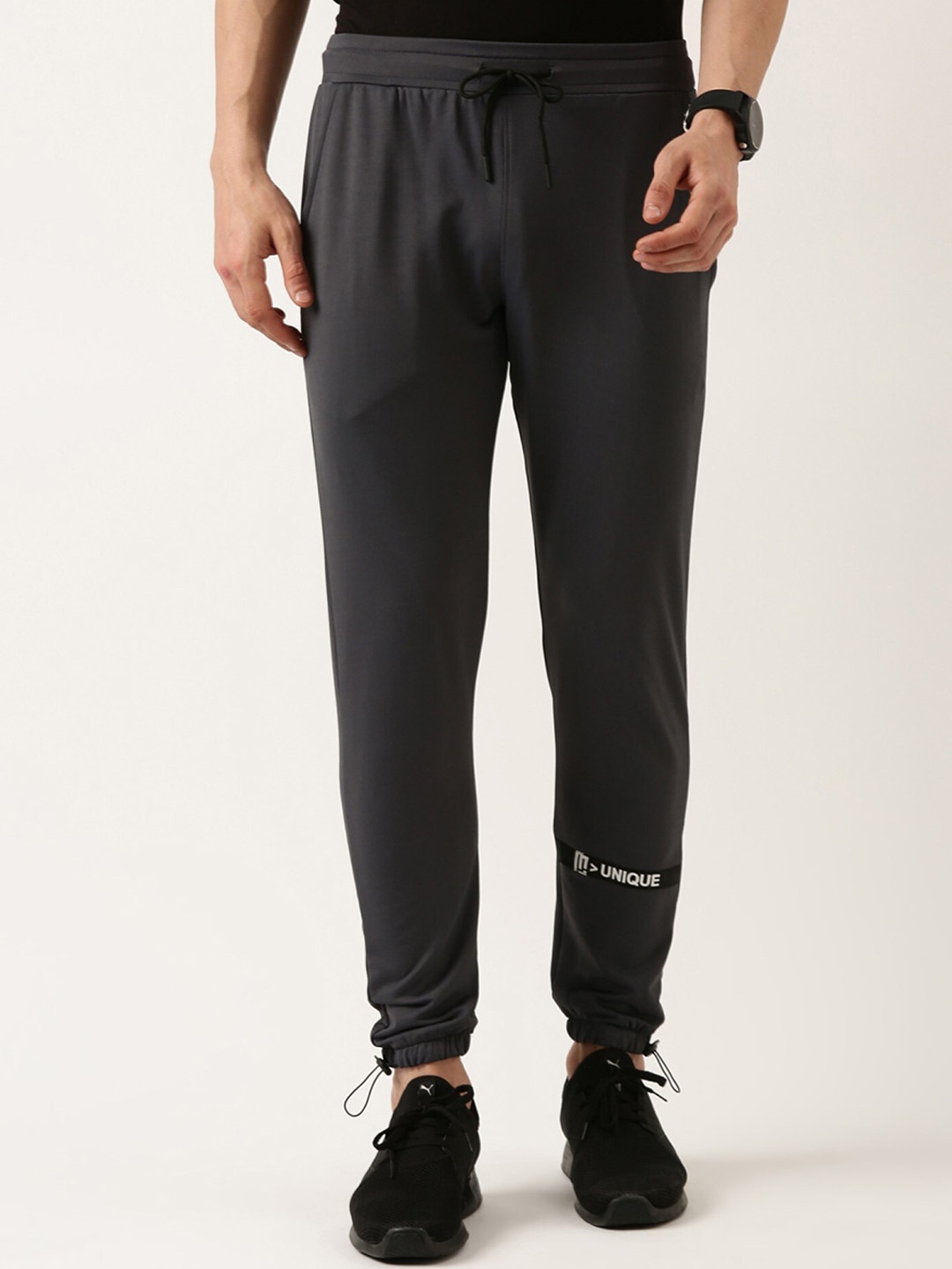 

Maniac Men Mid-Rise Slim-Fit Regular Fit Joggers, Grey