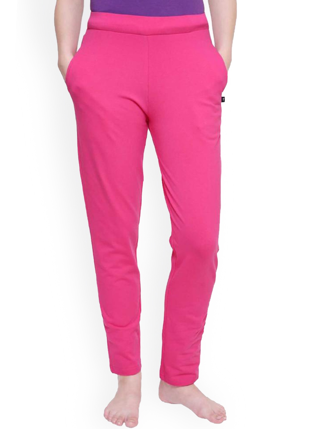 

PROTEENS Women Mid-Rise Cotton Lounge Pants, Pink