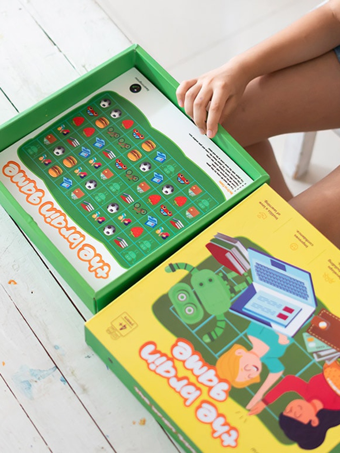

ilearnngrow Kids Brain Board Game, Green