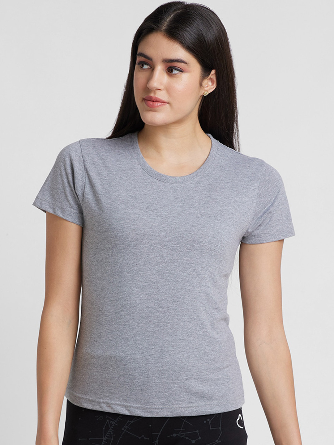 

FashionRack Pack Of 2 Cotton Tshirts, Grey