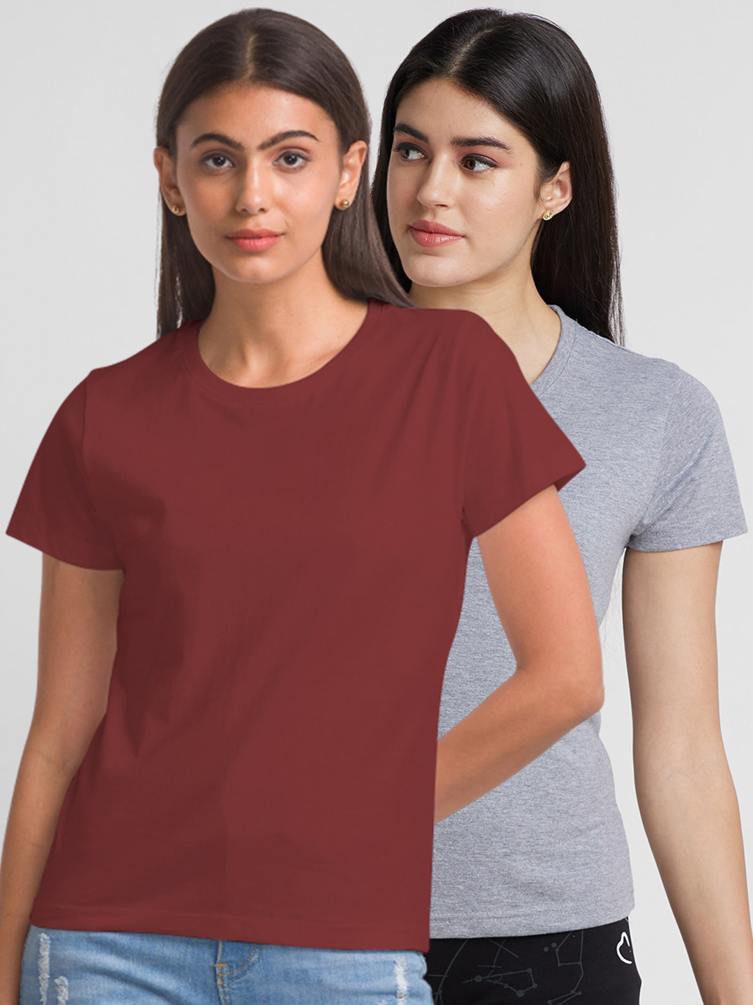 

FashionRack Pack Of 3 Cotton Tshirts, Grey