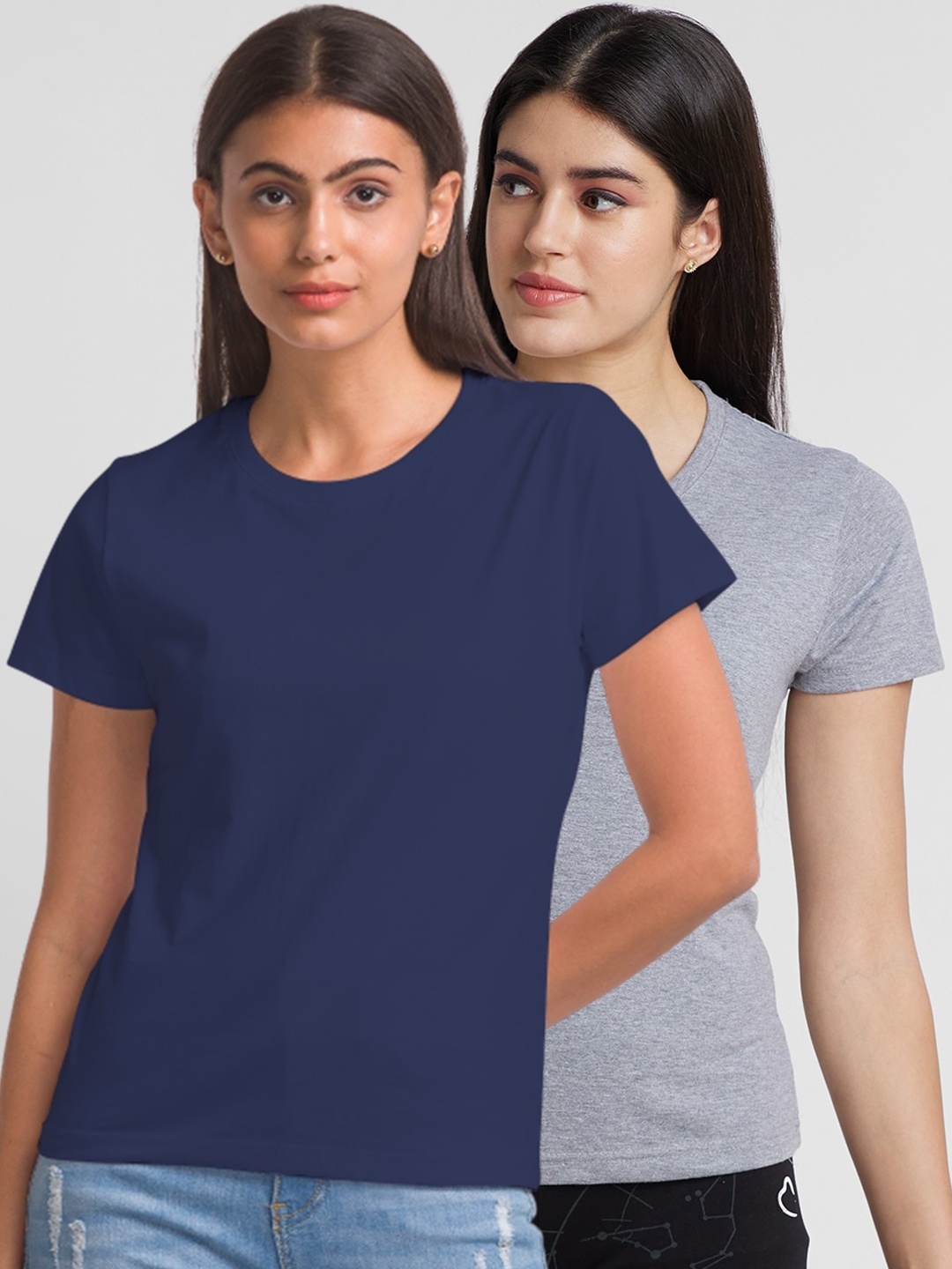 

FashionRack Pack Of 3 Cotton Tshirts, Grey