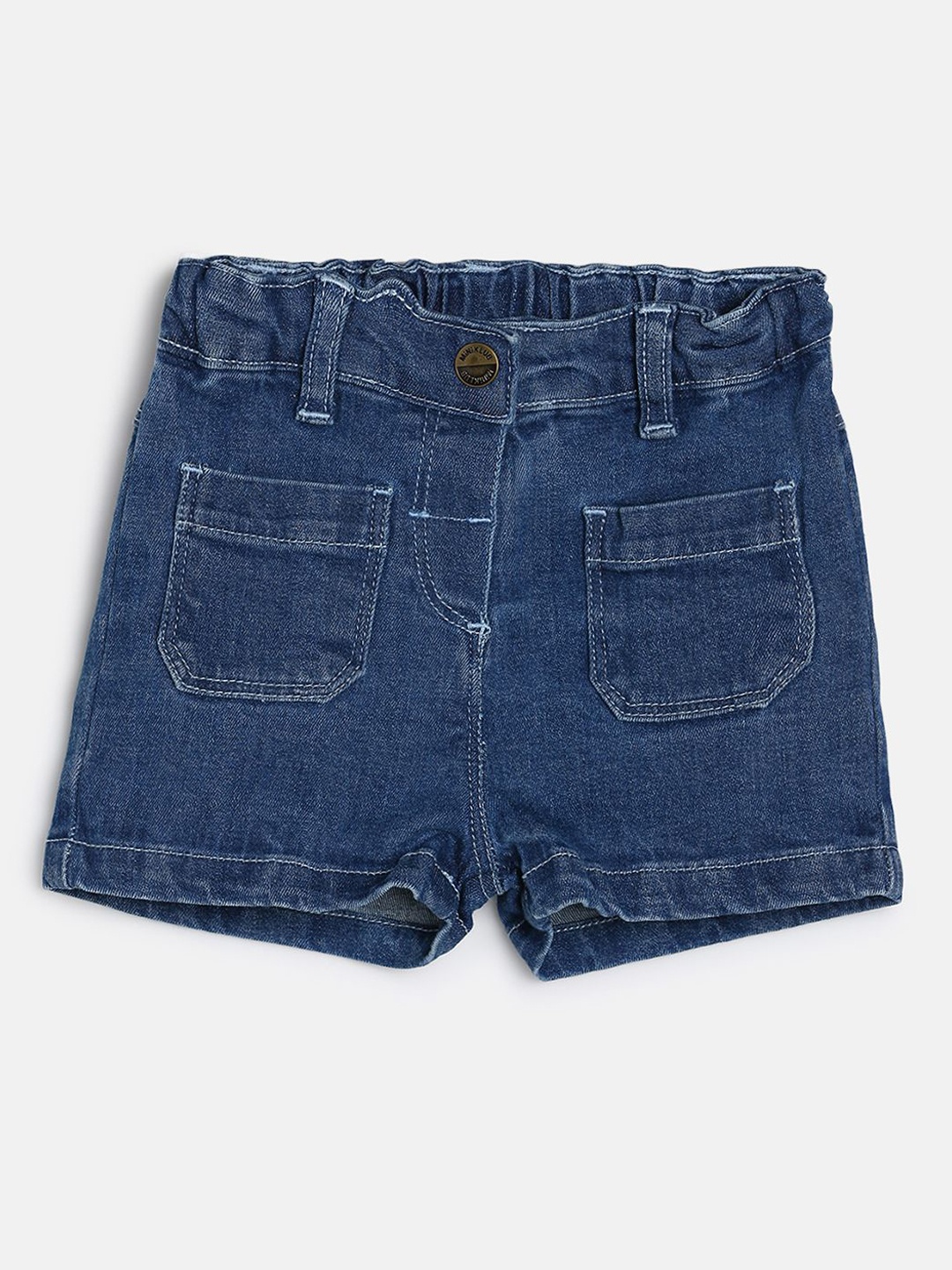 

MINI KLUB Infants Mid Rise Denim Shorts, Blue