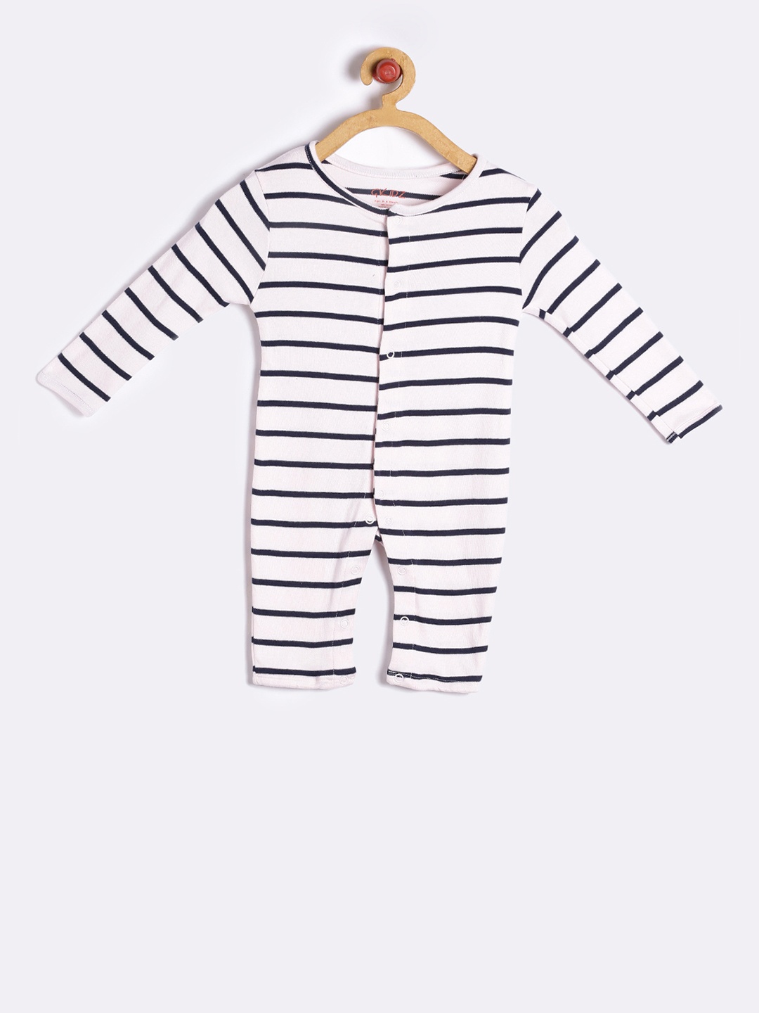 

GKIDZ Kids Pink & Black Striped Romper