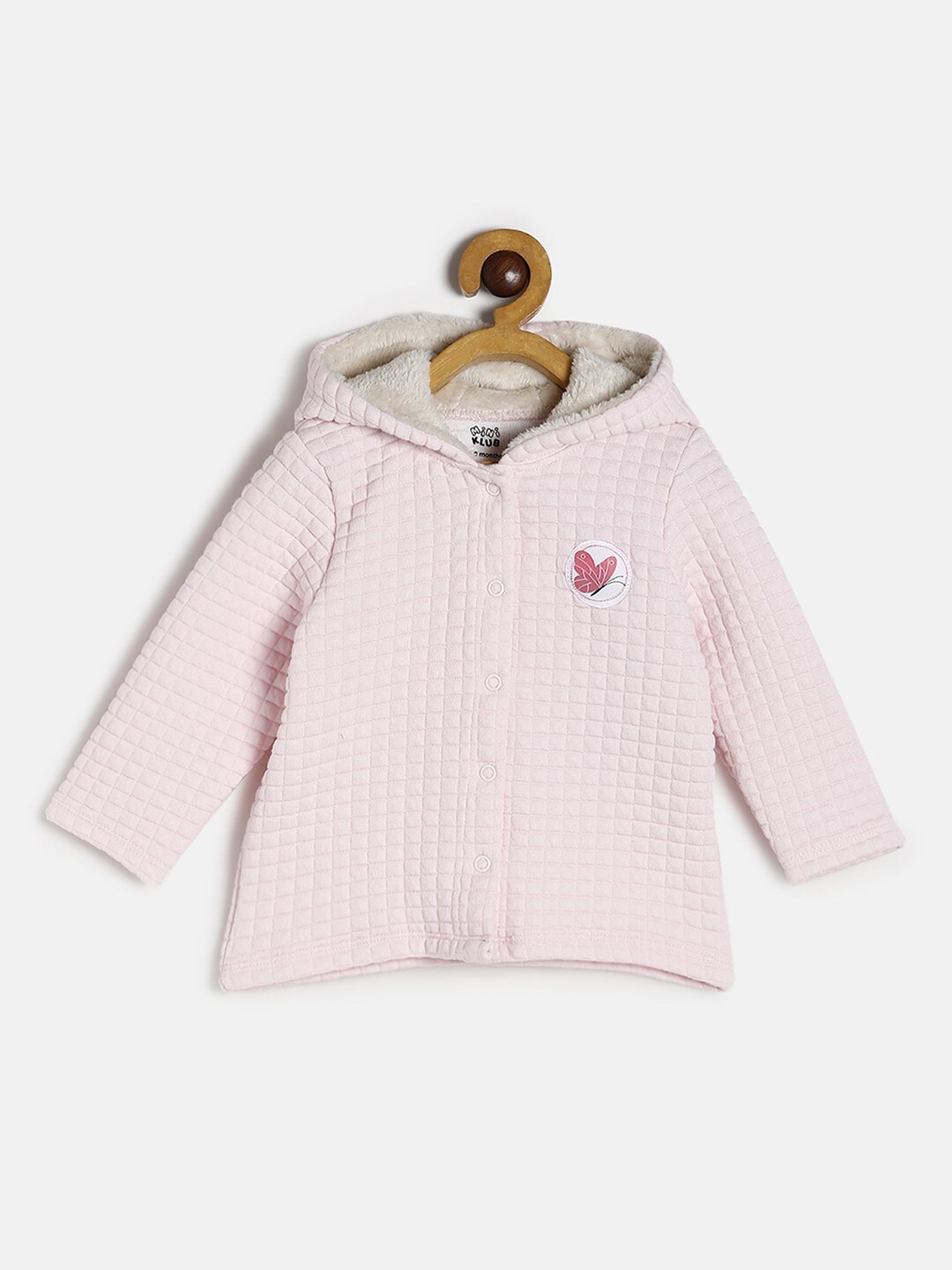 

MINI KLUB Infants Girls Hooded Lightweight Quilted Jacket, Pink