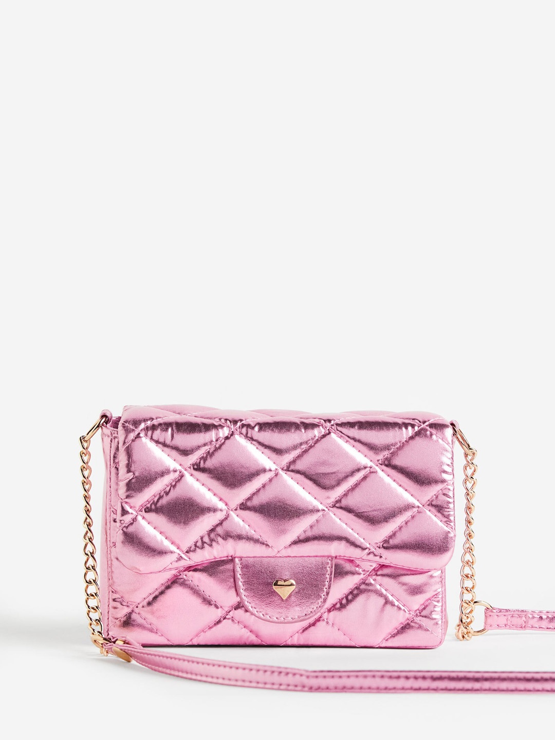 

H&M Girls Quilted Shoulder Bag, Pink