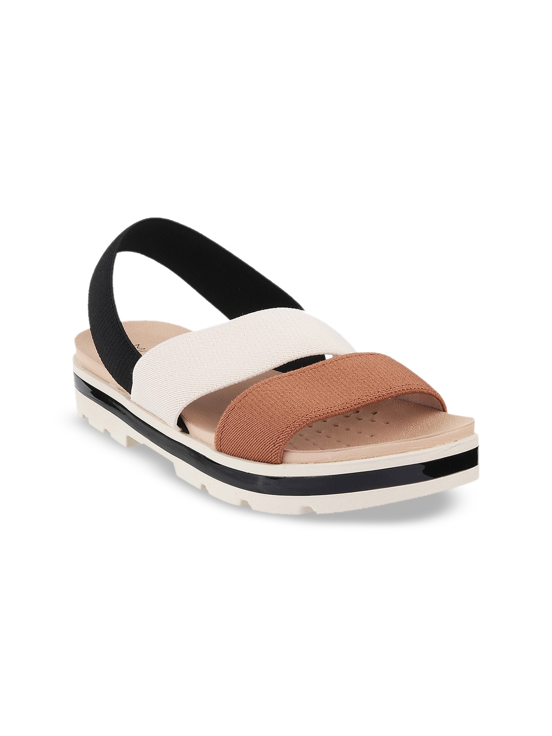 

MODARE Women Backstrap Open Toe Flats, Black