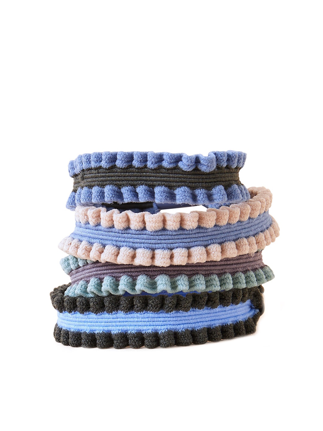 

Accessorize Women Set of 4 Wrist Pony, Blue