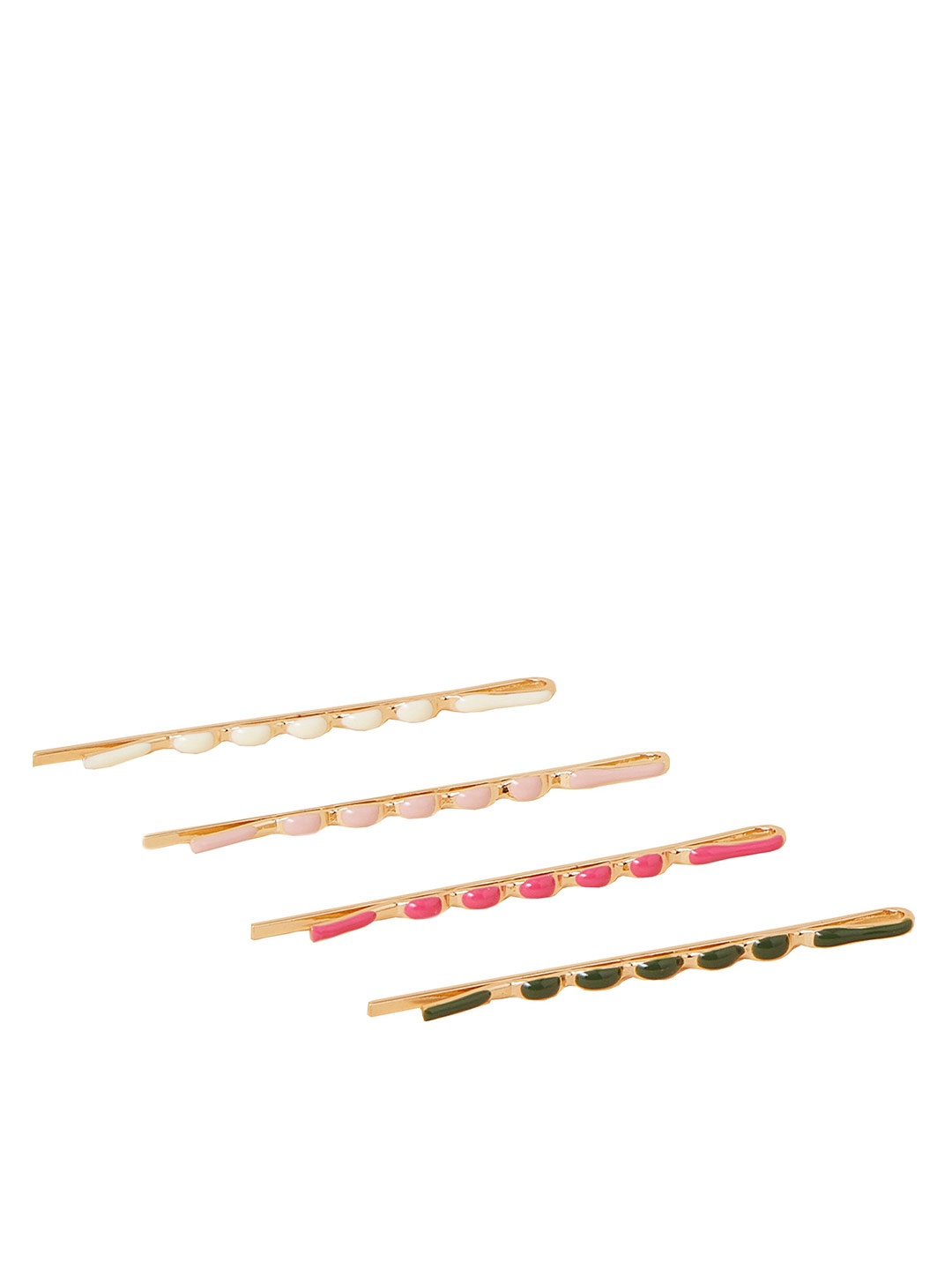 

Accessorize Women Set of 4 Simple Slides Hair Clip, Black