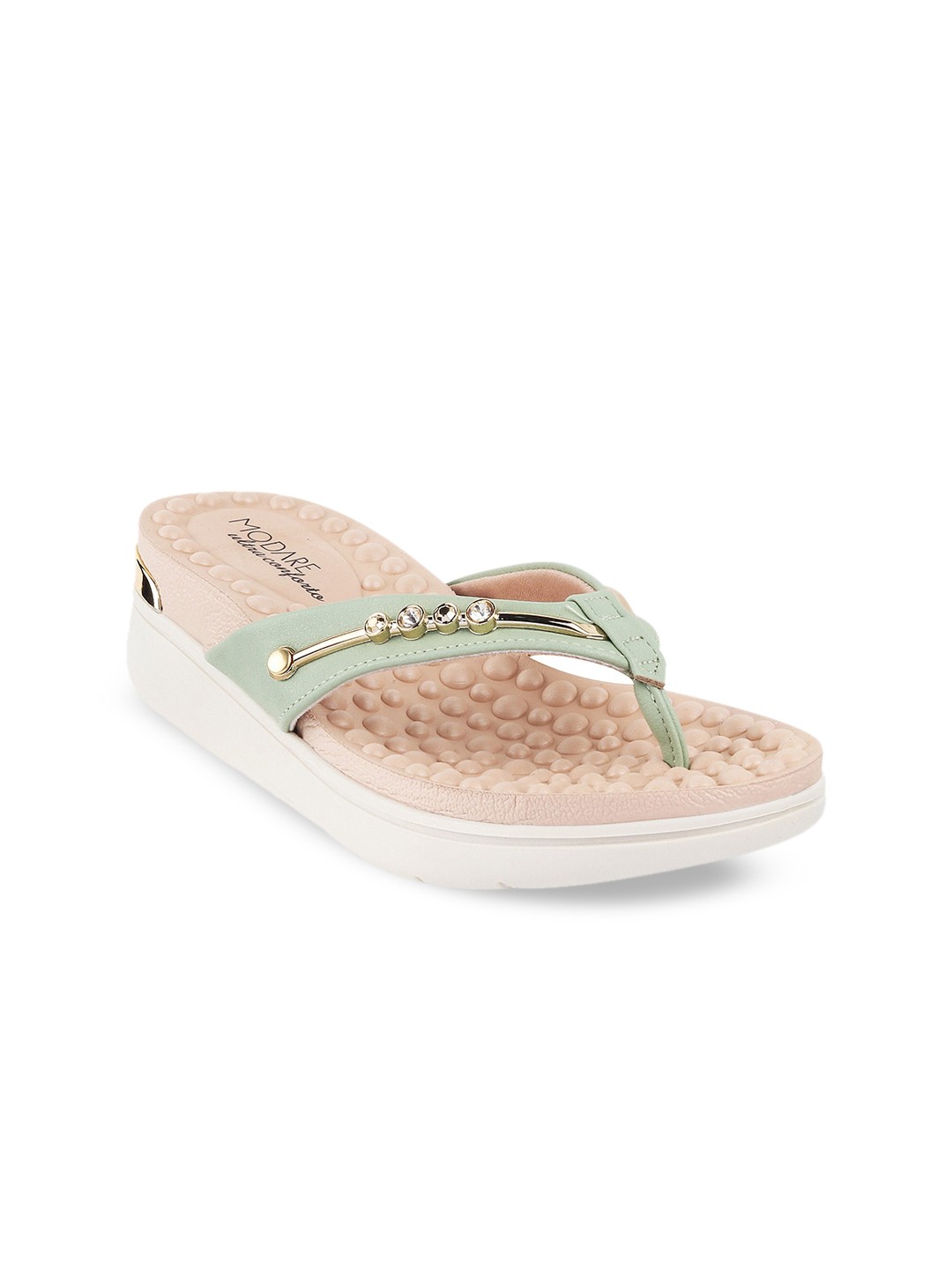 

MODARE Platform Open Back Comfort Heels, Green