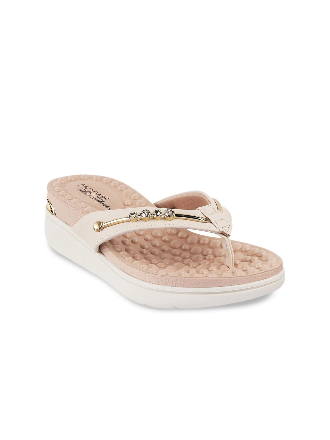 

MODARE Platform Open Back Comfort Heels, Cream