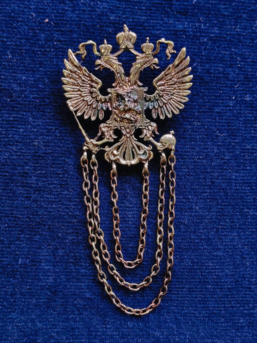 

Mahi Men The Duo Phoenix Brooch, Gold