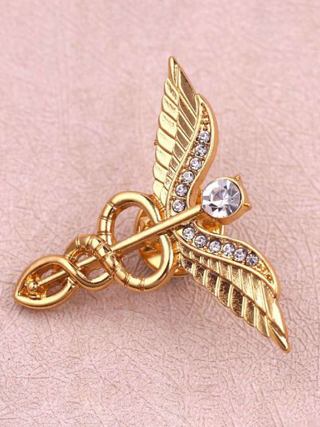

Mahi Alloy Doctor-Charm Brooch, White