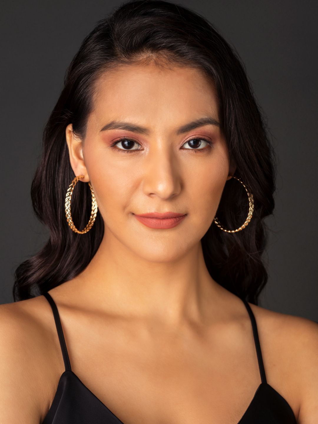 

Priyaasi Gold-Plated Circular Hoop Earrings