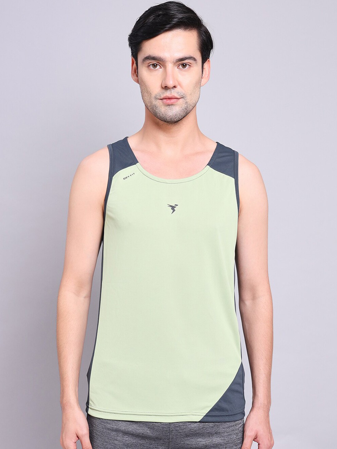 

Technosport Colourblocked Anti-Odour Gym Vest, Lime green