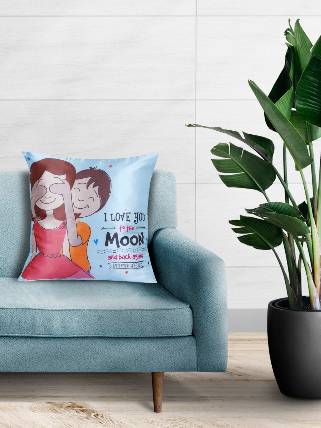 

Crazy Corner Blue Printed Pre-Filled Cushions
