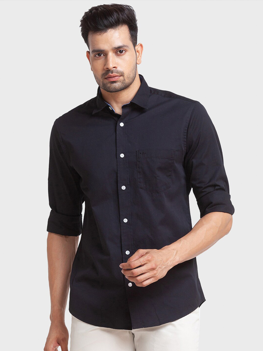 

ColorPlus Men Plus Size Tailored Fit Cotton Casual Shirt, Navy blue