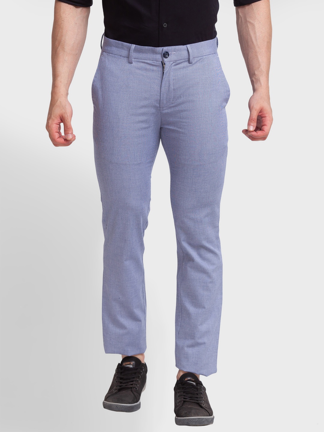 

ColorPlus Men Regular Fit Trousers, Blue