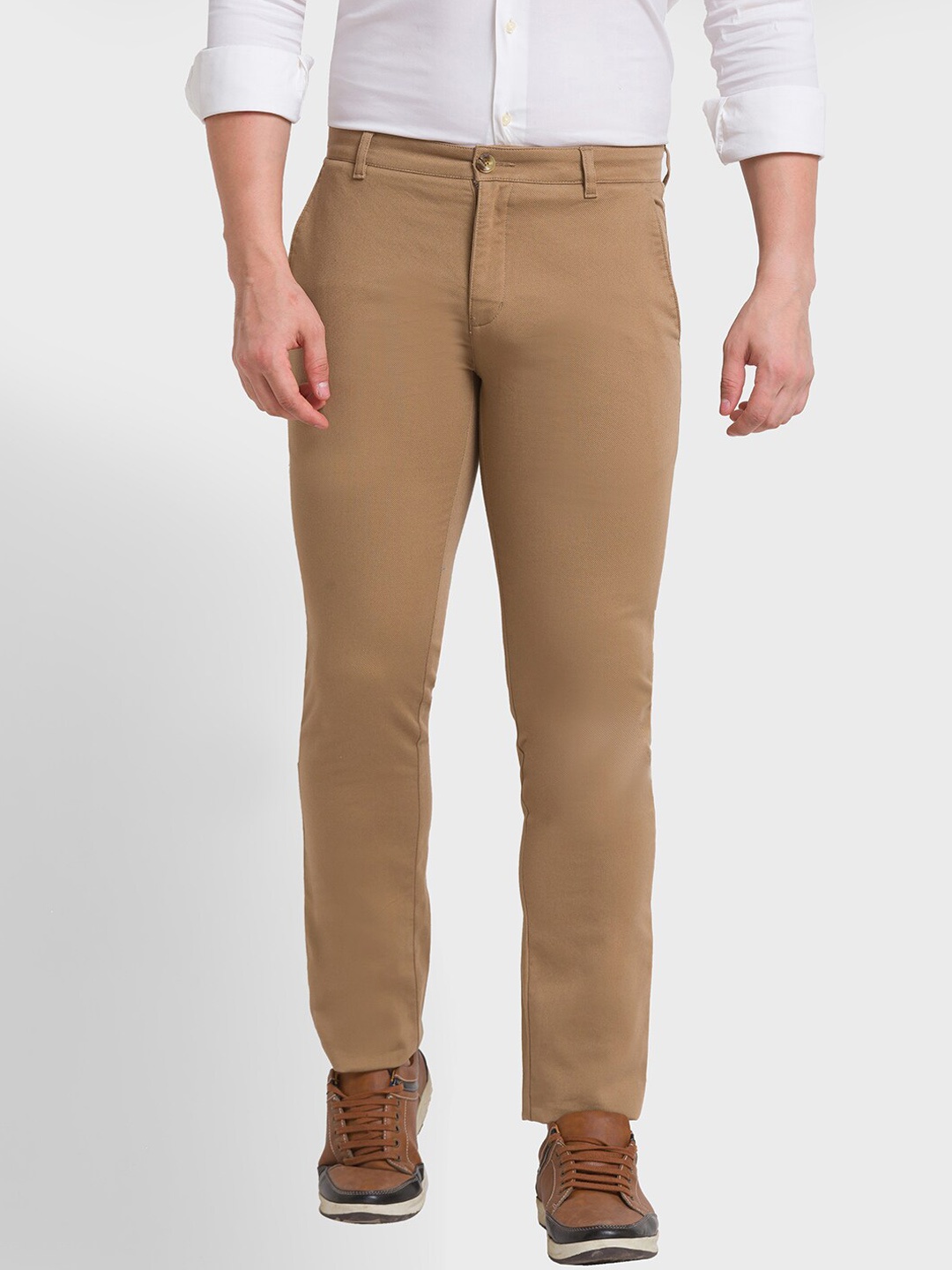 

ColorPlus Men Mid Rise Regular Fit Trouser, Khaki