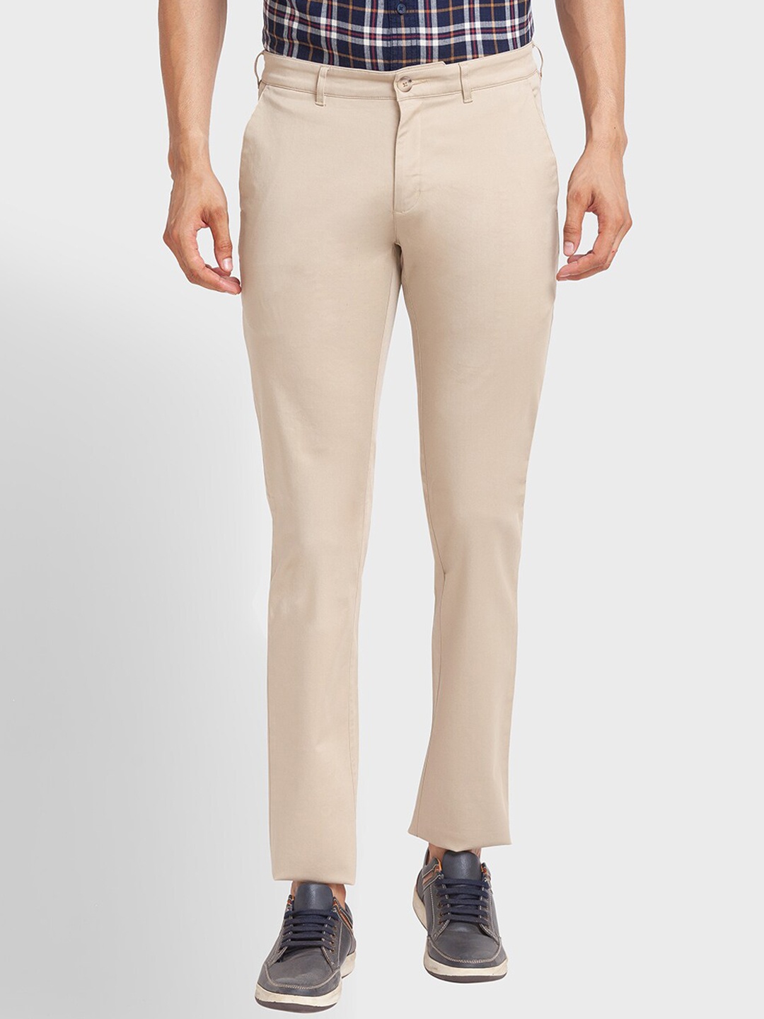 

ColorPlus Men Beige Trousers