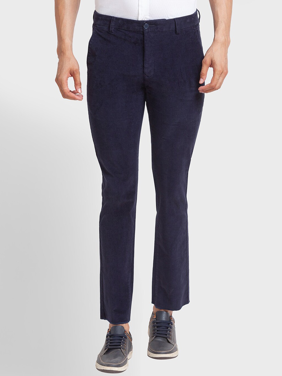 

ColorPlus Men Casual Trousers, Navy blue