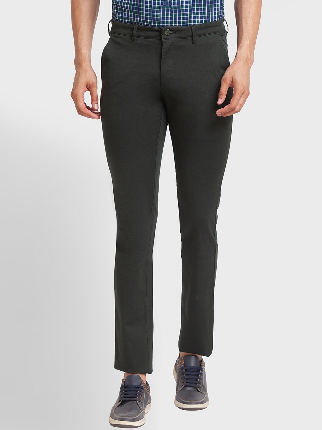 

ColorPlus Men Regular Fit Trousers, Green