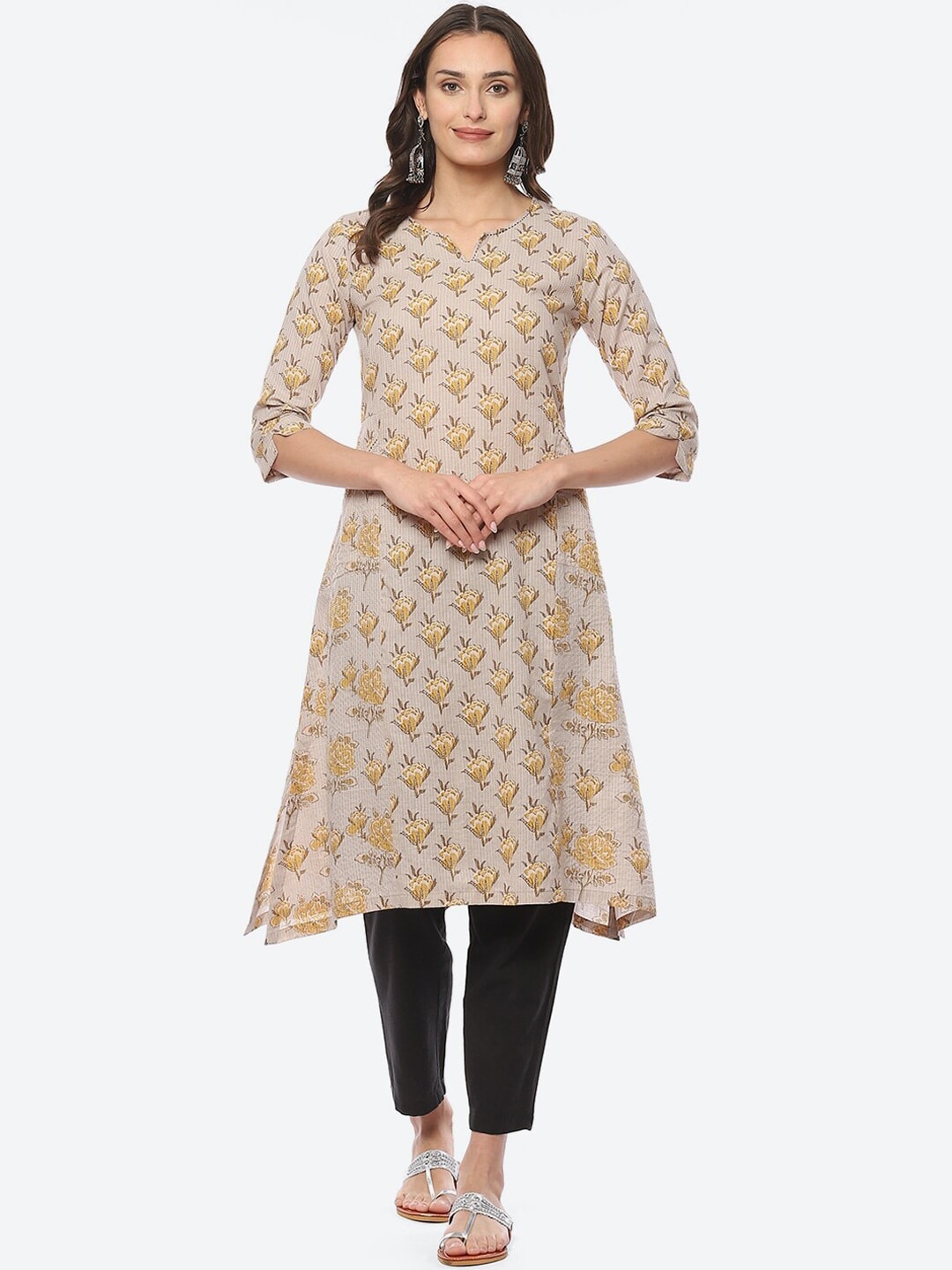 

Biba Paisley Printed Kurta, Yellow