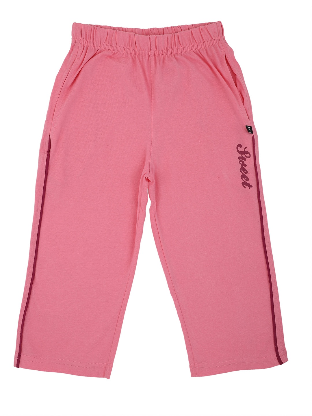 

PROTEENS Girls Printed Regular Fit Cotton Capris, Pink