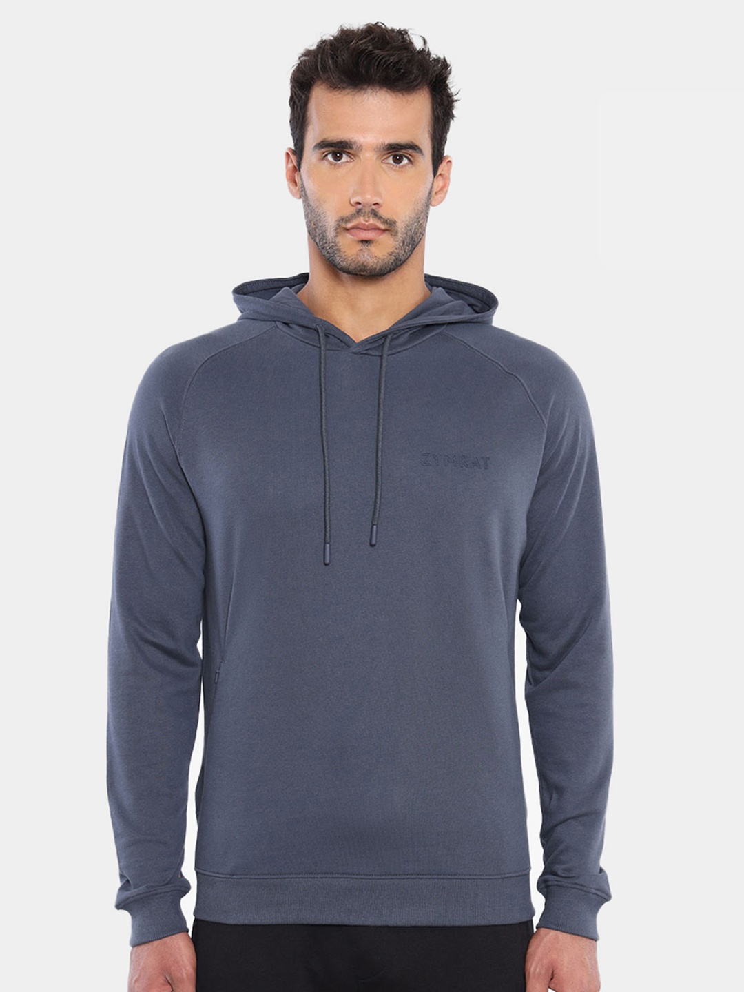 

Zymrat Men Hooded Cotton Sweatshirt, Grey