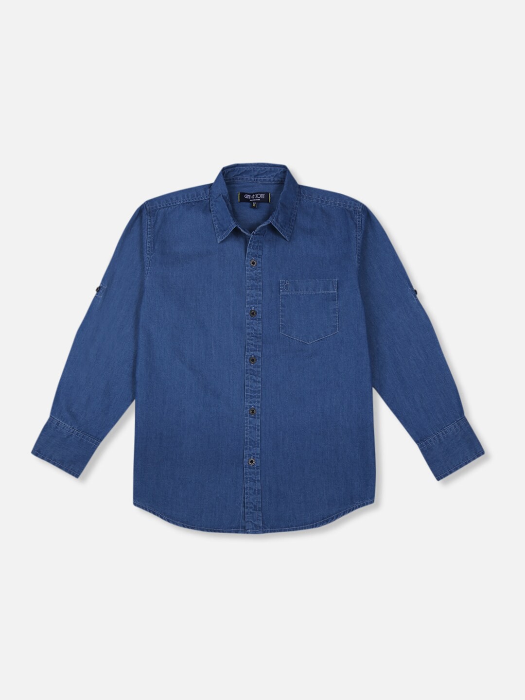 

Gini and Jony Boys Casual Denim Shirt, Blue