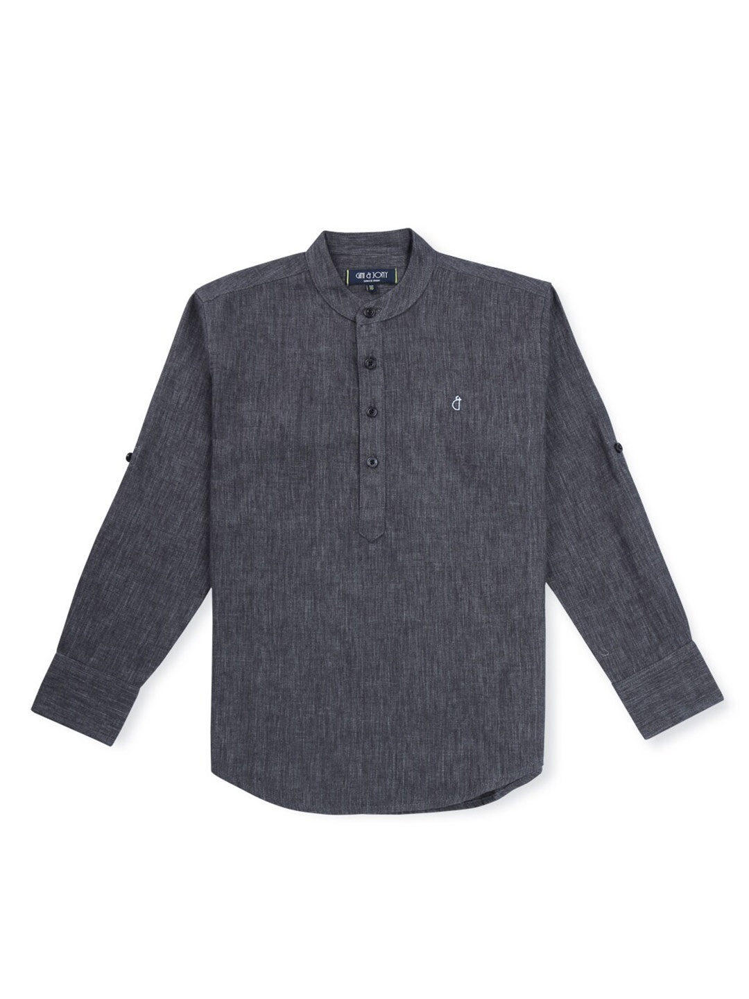 

Gini and Jony Boys Cotton Casual Shirt, Black