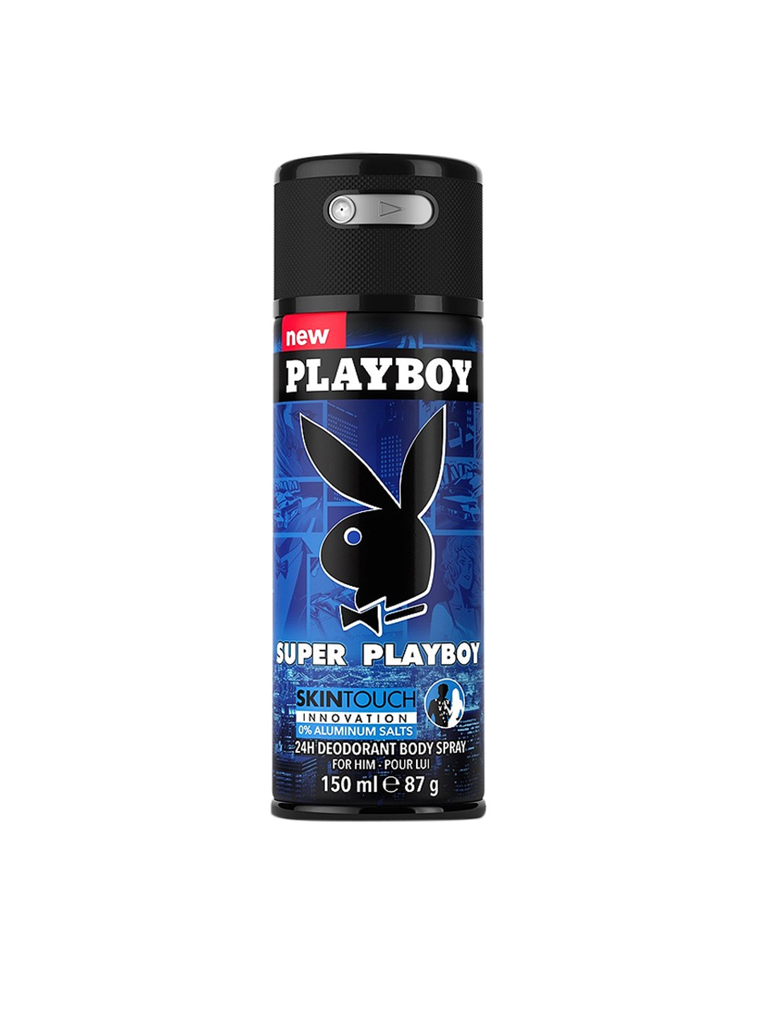 

Playboy Men Super Deodorant - 87 g (150 ml), Blue