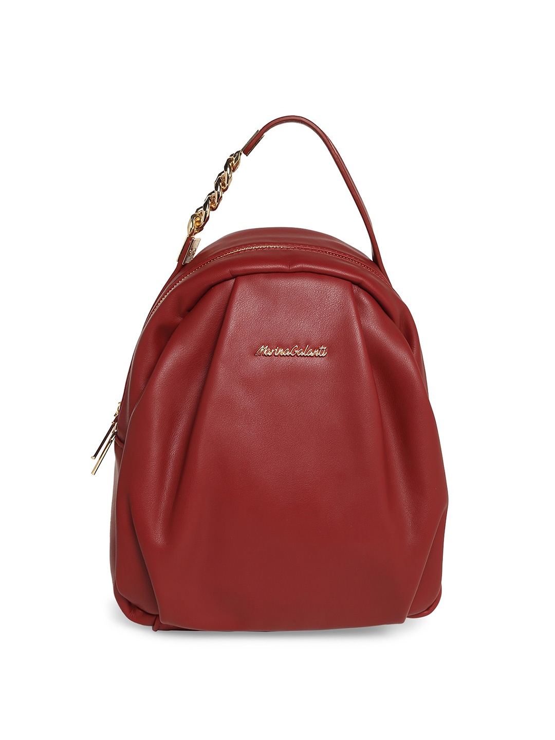 

Marina Galanti Soft PU Material Medium Size Backpack, Red