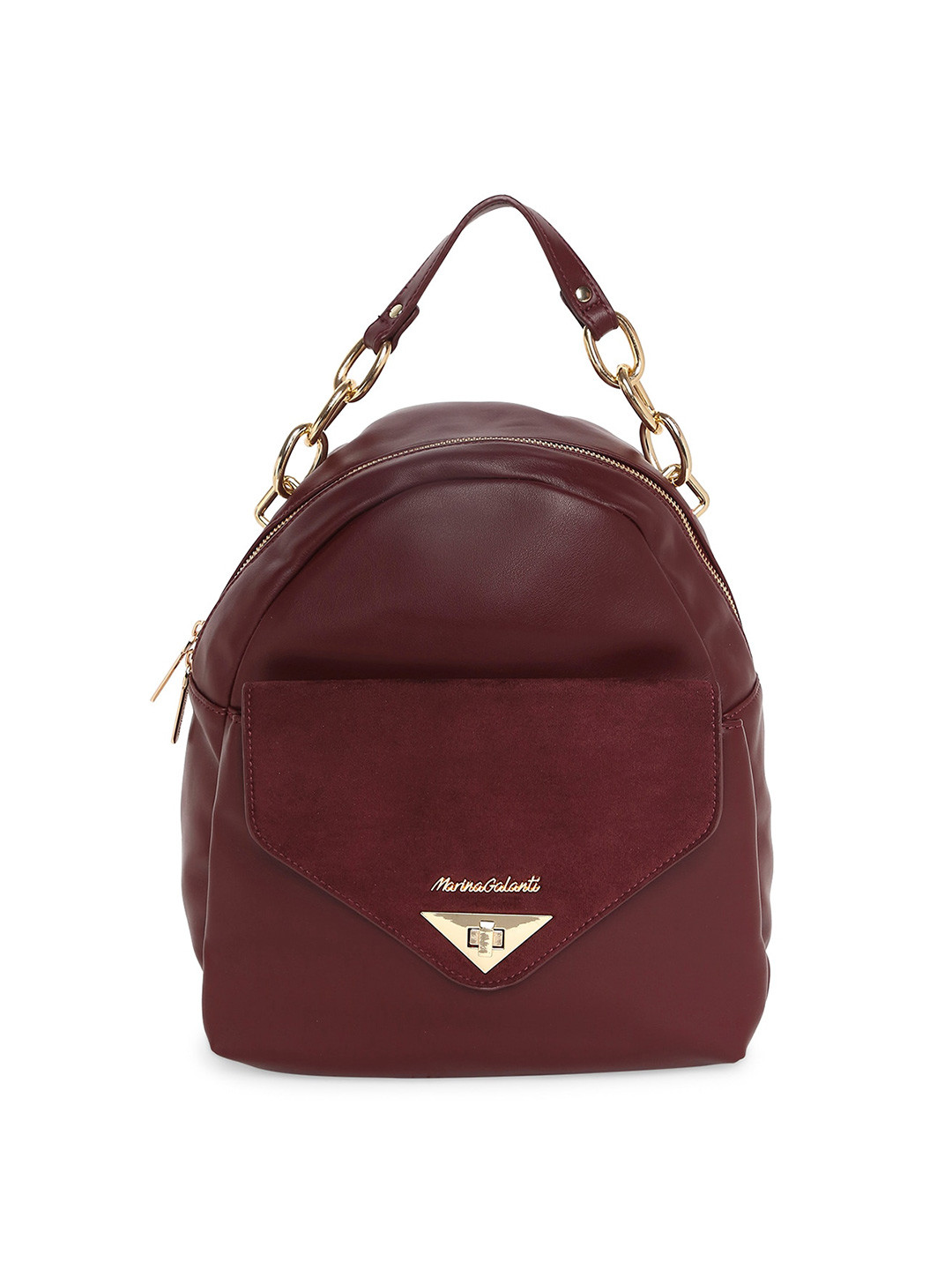 

Marina Galanti Soft PU Material Medium Size Backpack, Maroon