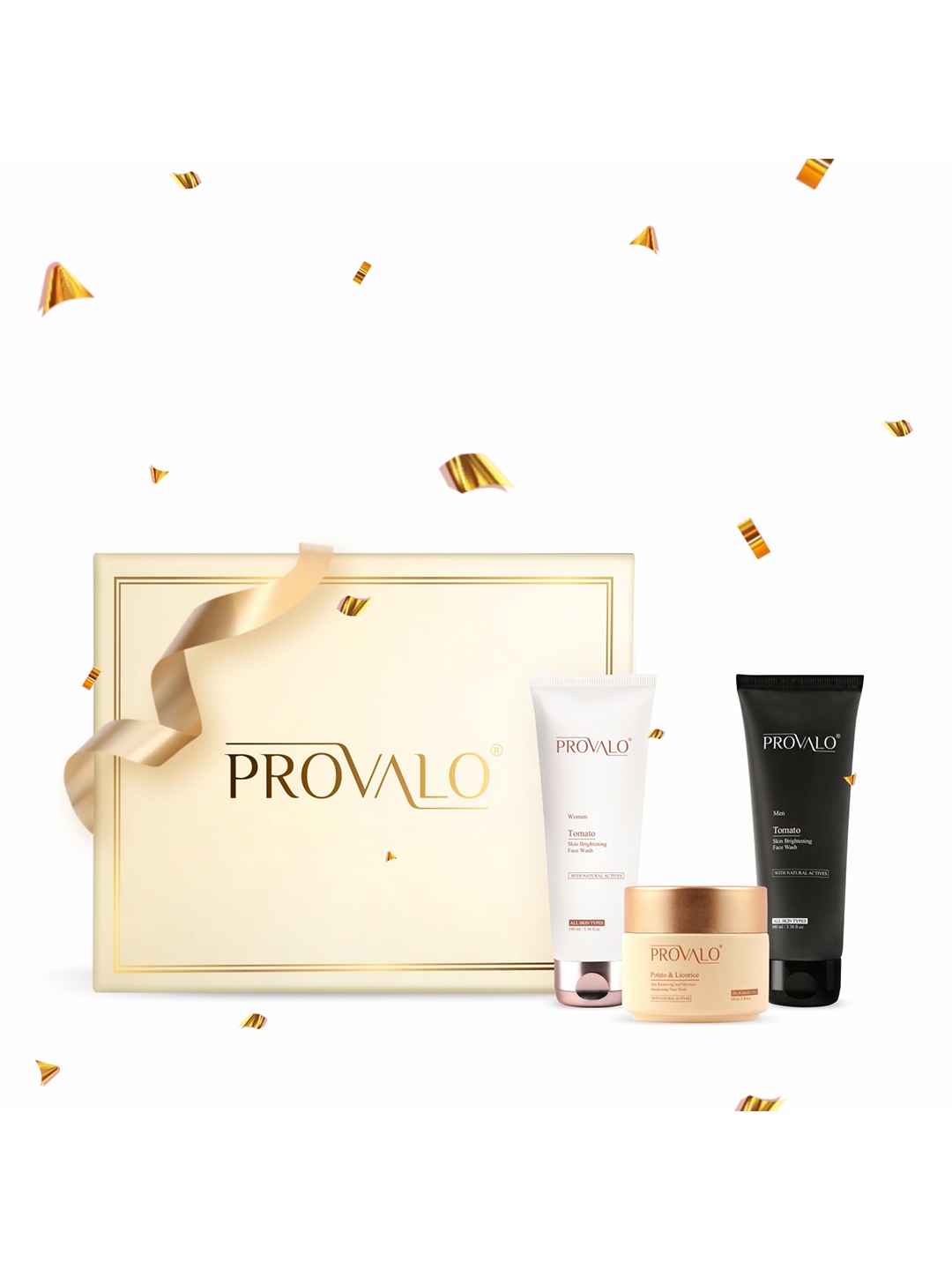 

PROVALO His & Hers Glow-Together Skin Care Gift Set, Cream