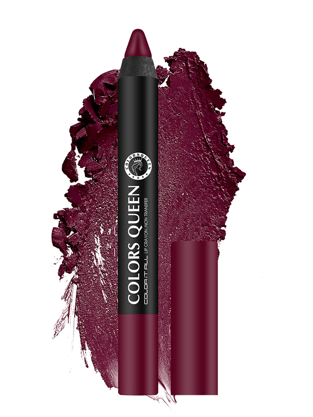 

Colors Queen Color It All Non Transfer Lip Crayon With Sharpener 4 g - Murphy Wine 15, Burgundy