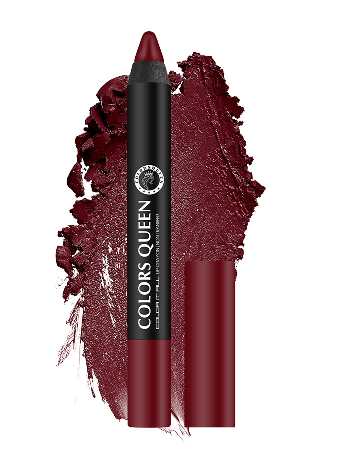 

Colors Queen Color It All Non Transfer Lip Crayon With Sharpener 4 g - Plum House 02, Burgundy