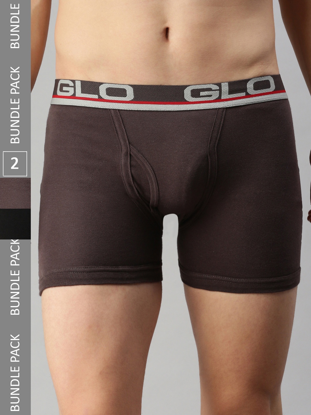 

Lux Cozi Men Pack Of 2 Outer Elastic Trunks, Black