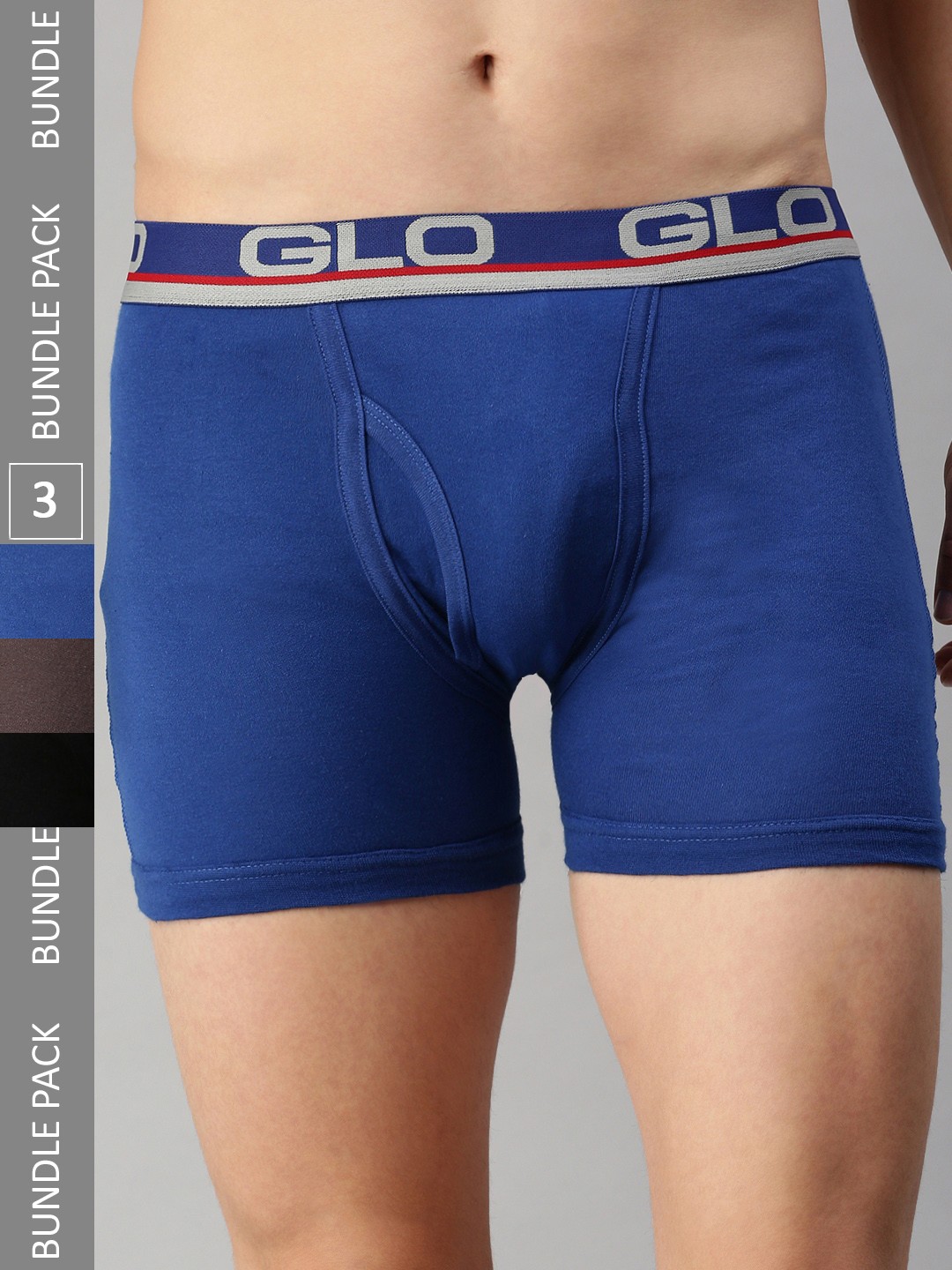 

Lux Cozi Pack Of 3 Assorted Outer Elastic Basic Trunks