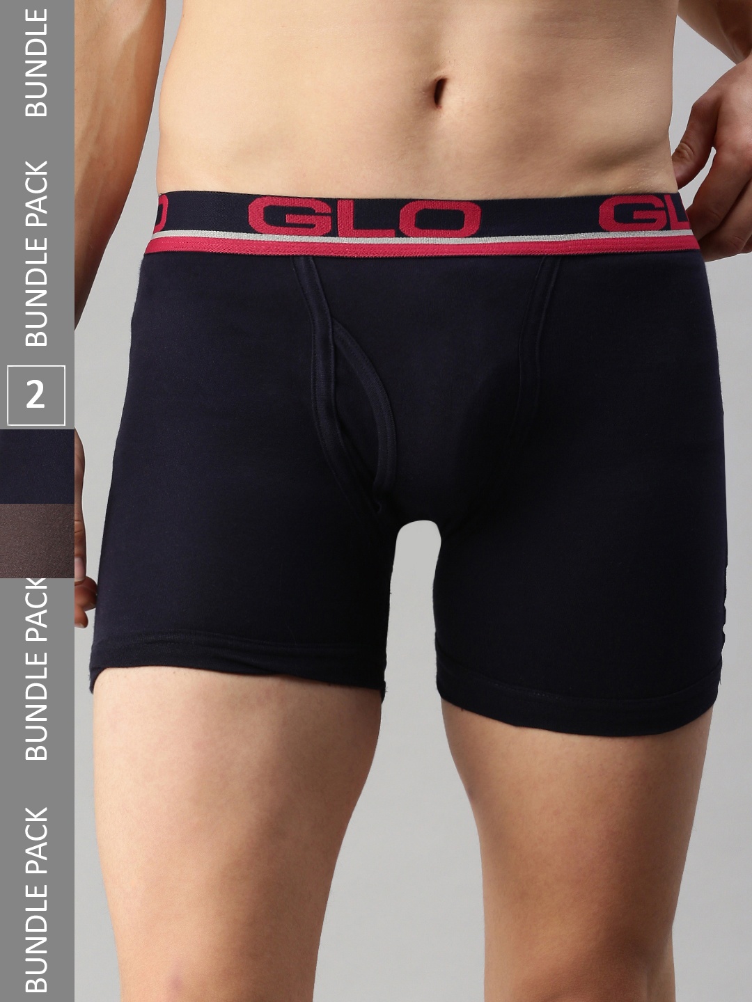 

Lux Cozi Men Pack Of 2 Basic Trunk COZI_GLO_INTLOCK_COF_NB_2PC, Coffee brown