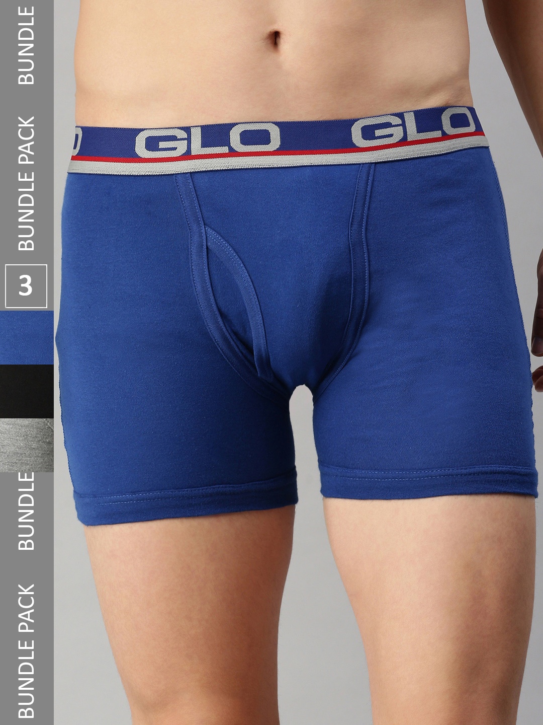 

Lux Cozi Pack Of 3 Outer Elastic Trunks COZI_GLO_INTLOCK_BLK_BU_GM_3PC, Black