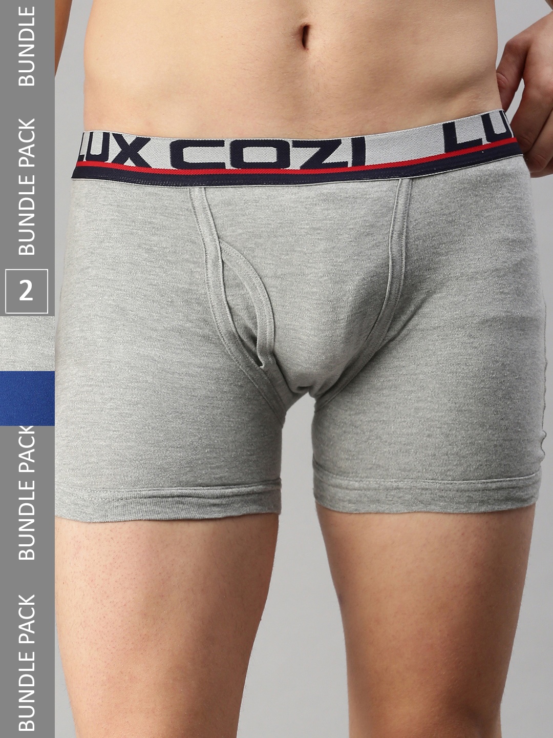 

Lux Cozi Men Pack Of 2 Trunks COZI_GLO_INTLOCK_BU_GM_2PC, Blue