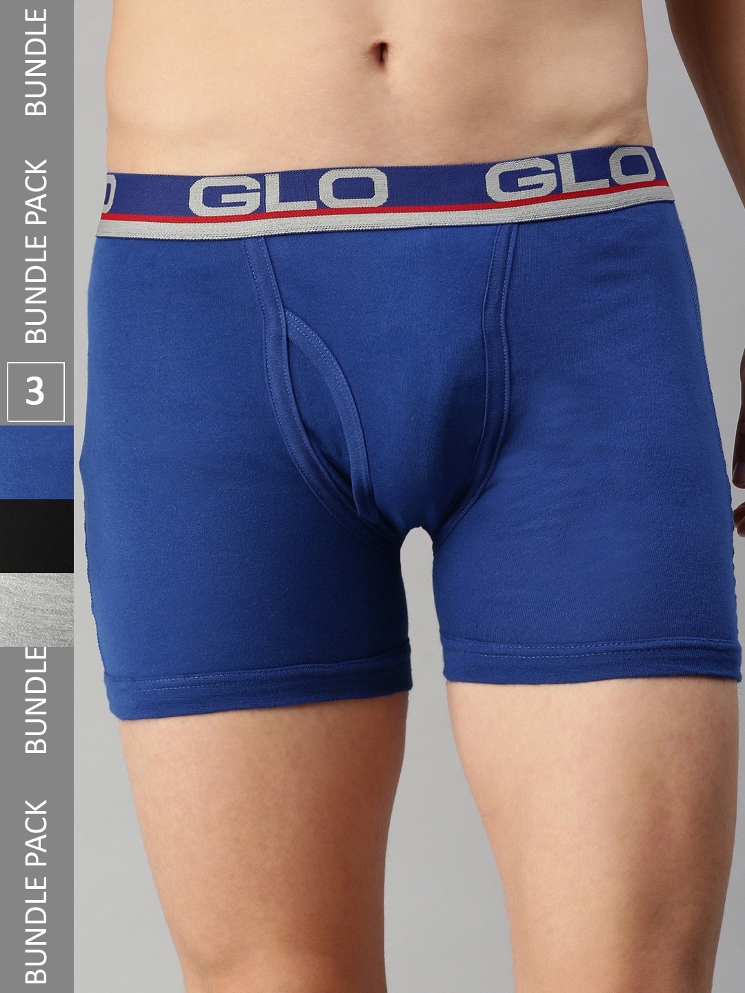 

Lux Cozi Pack Of 3 Outer Elastic Trunks COZI_GLO_INTLOCK_BLK_BU_GM_3PC, Black