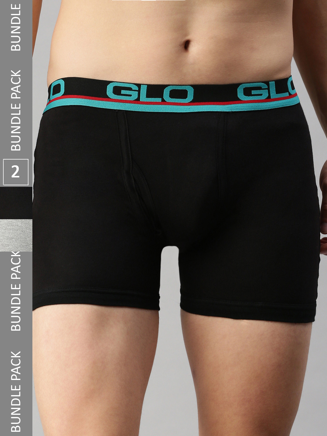 

Lux Cozi Men Pack Of 3 Basic Trunk COZI_GLO_INTLOCK_BLK_GM_2PC, Black