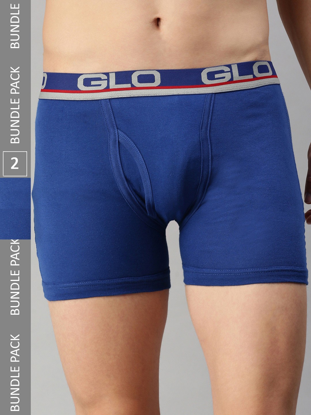 

Lux Cozi Pack Of 2 Anti-Bacterial Trunks COZI_GLO_INTLOCK_BU_2PC, Blue