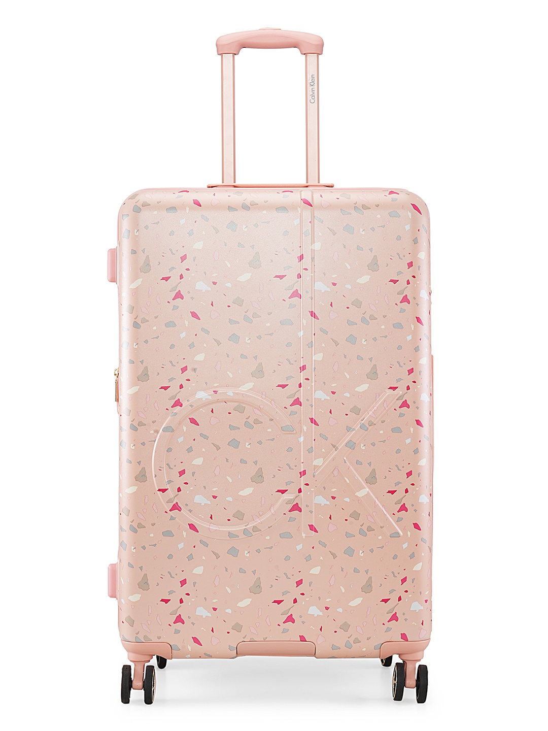 

Calvin Klein Terrazzo Island Abs Material Hard 28" Large Size Trolley, Pink