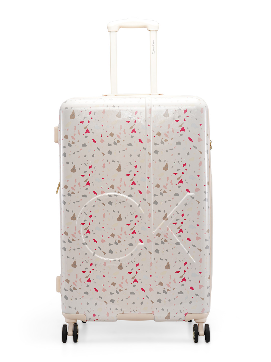 

Calvin Klein TERRAZZO ISLAND Printed ABS Hard-Sided 28" Large Trolley Suitcase, Grey