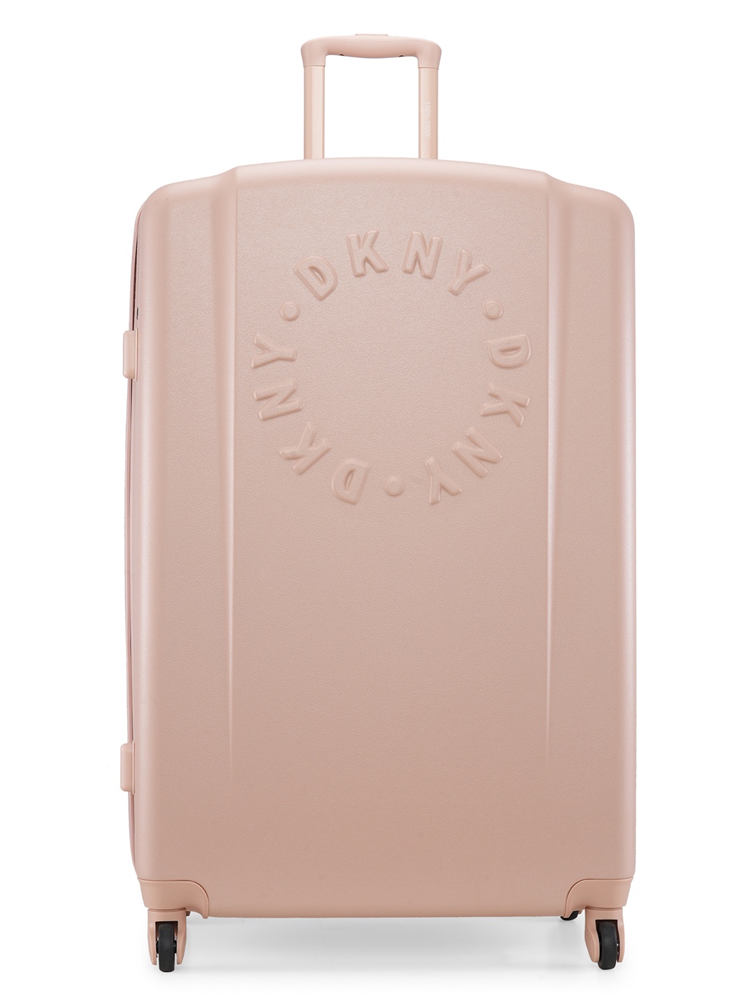 

DKNY PROMO COLLECTION Sunkiss Textured Hard-Sided Large ABS Trolley Suitcase, Pink