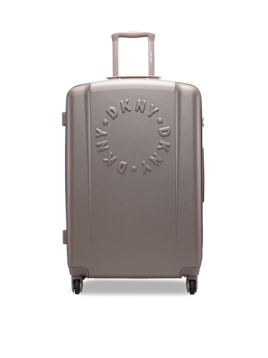 

DKNY PROMO COLLECTION Textured Hard-Sided Large ABS Trolley Suitcase, Grey